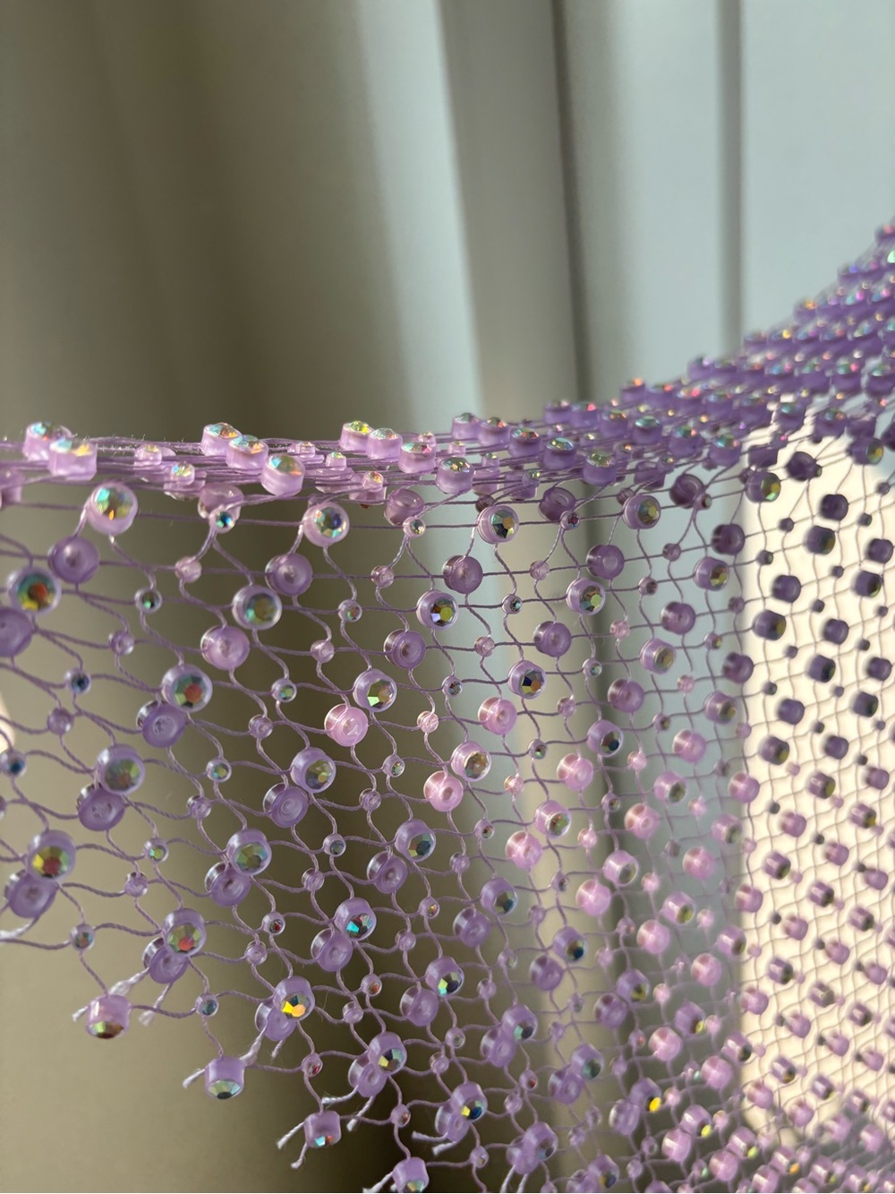 Iridescent Lavender Beaded Dress